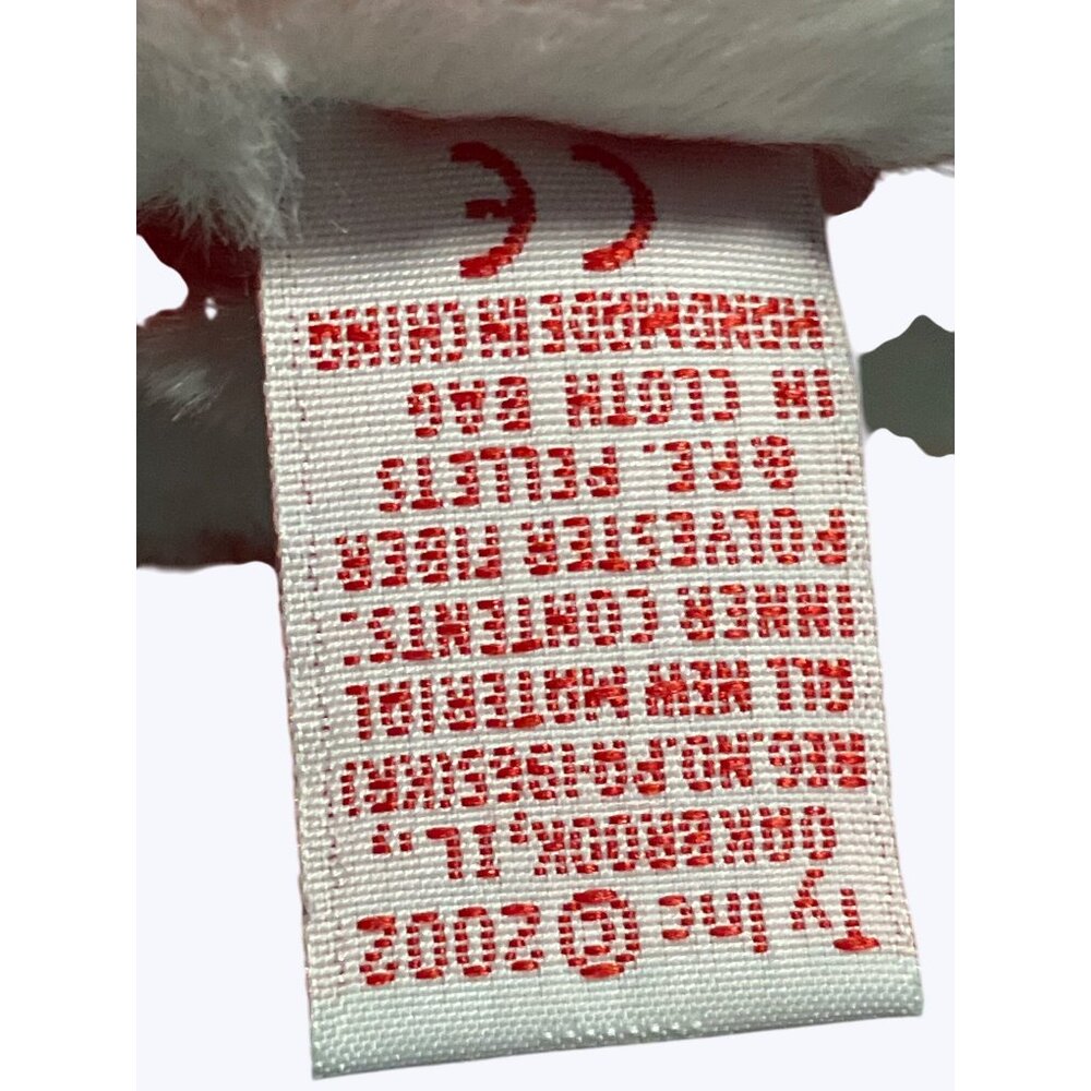 Ty Beanie Buddies Liberty Red and Blue Plush Bear With Stars and Stripes Design - Picture 9 of 10